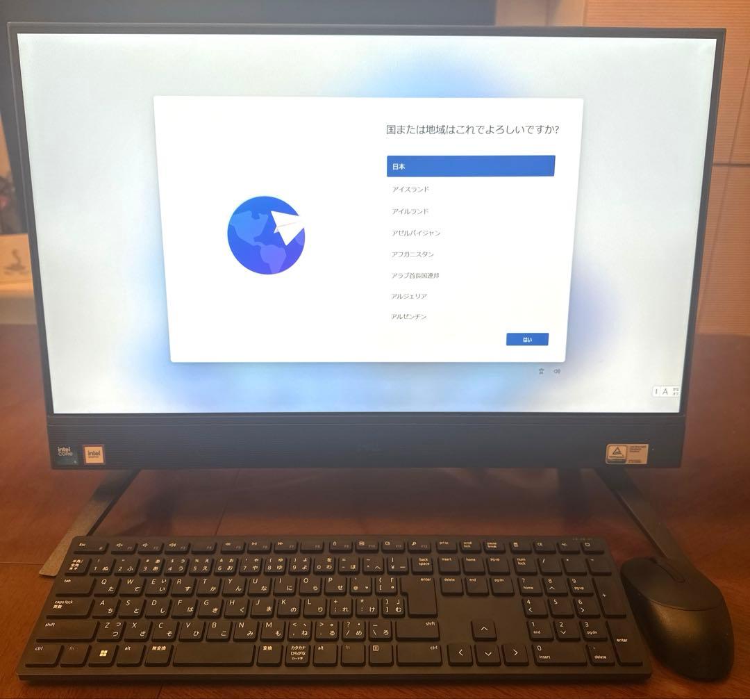 DELLオールインワンデスクトップパソコンInspiron24キーボードマウス付