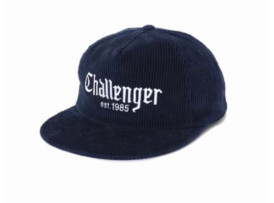 challenger 25awコーデュロイキャップ　ネイビー