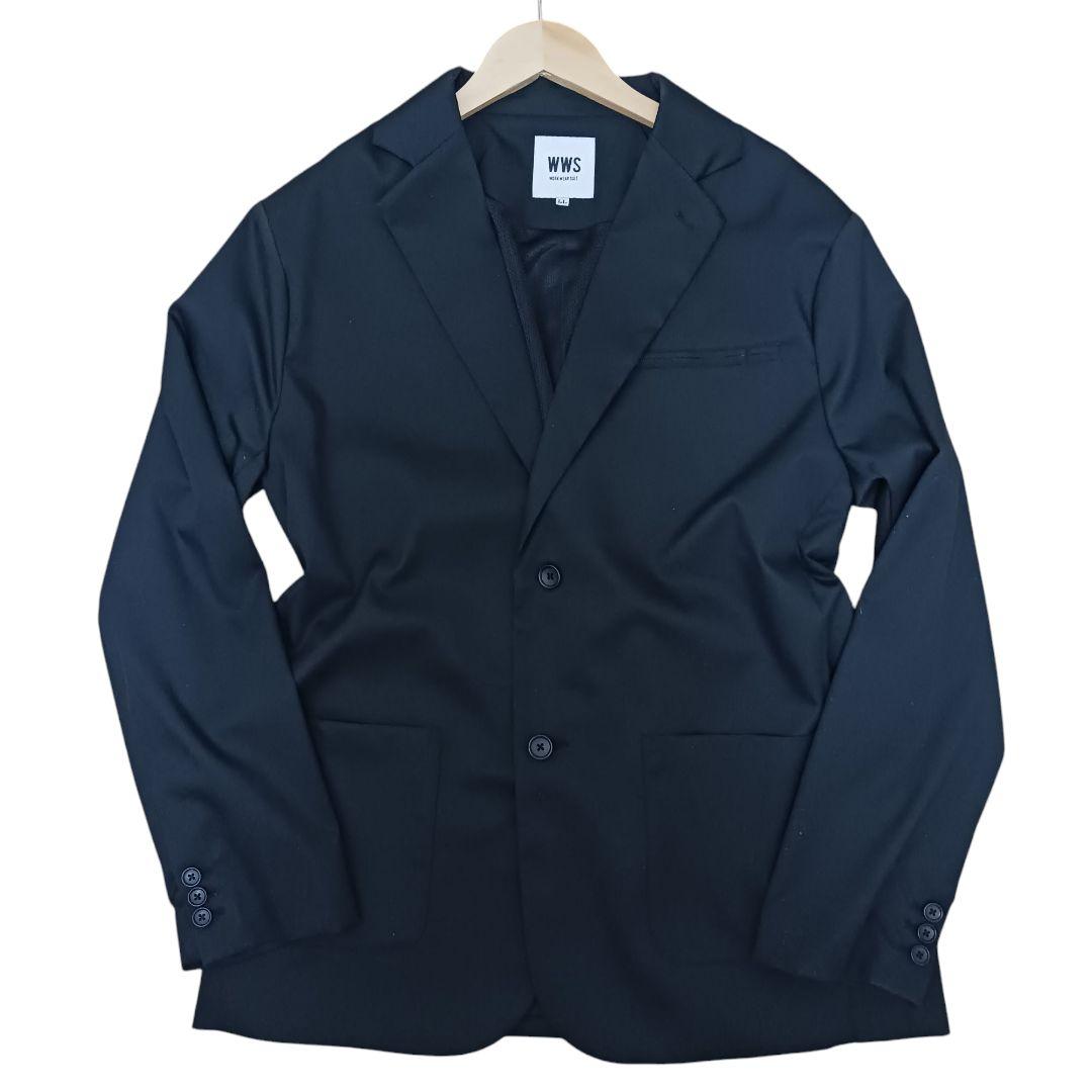 WWS ワークウェアスーツ セットアップ ストレッチ XL 上下 黒 撥水