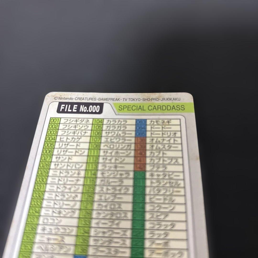 【休日大特価】ポケットモンスター FILE No.000 カード