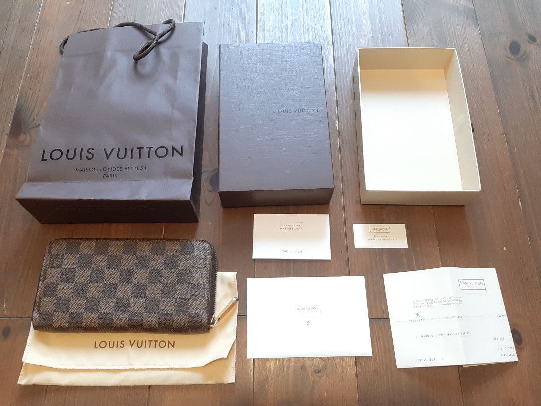 ルイヴィトン ダミエ ジッピー ウォレット N60015 長財布