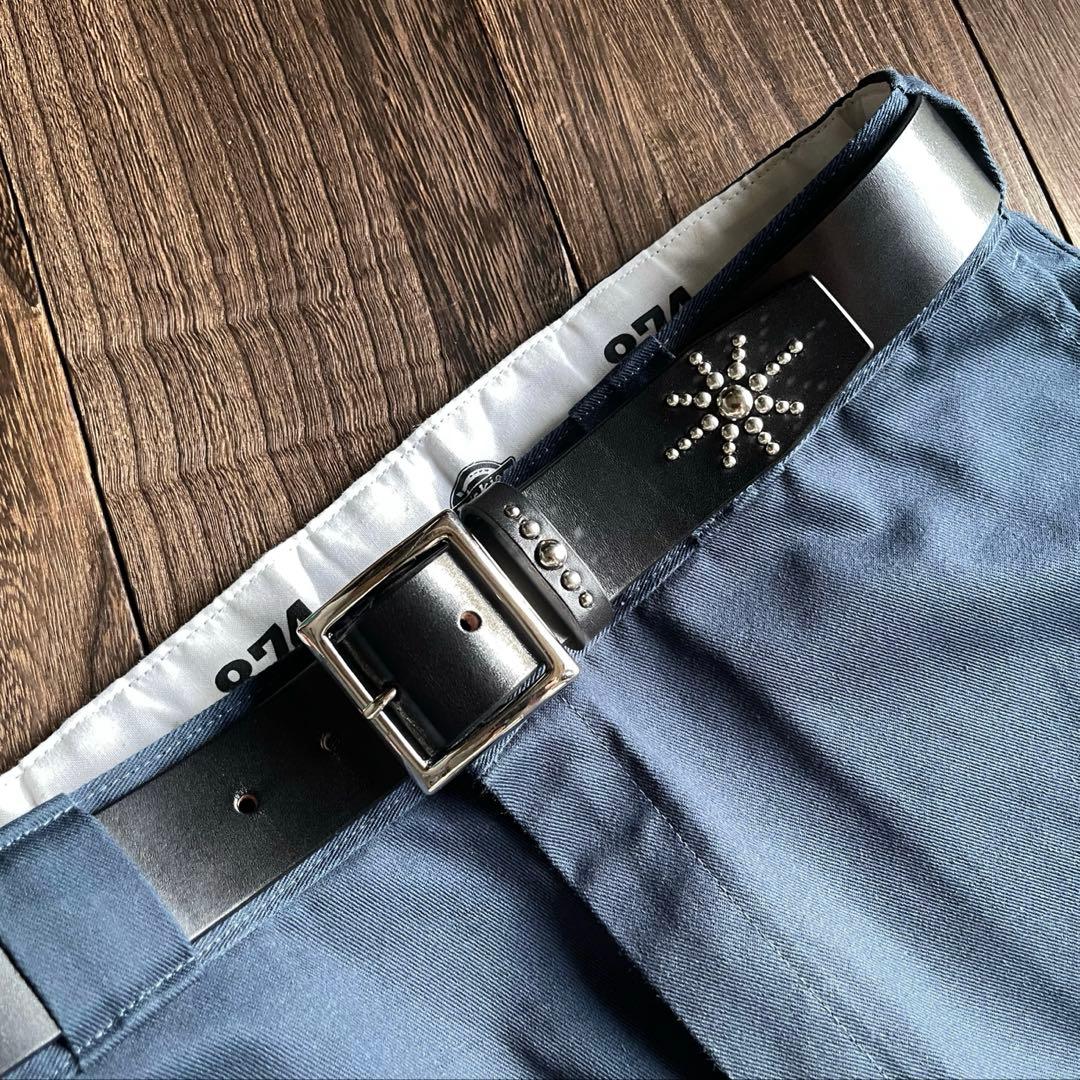 ディッキーズ874専用スタッズベルト　昭南ベンズ　シルバー　HTC CALEE