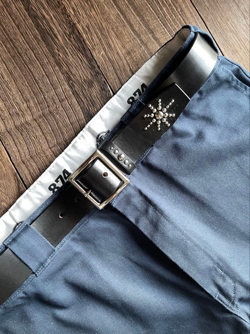ディッキーズ874専用スタッズベルト　昭南ベンズ　シルバー　HTC CALEE
