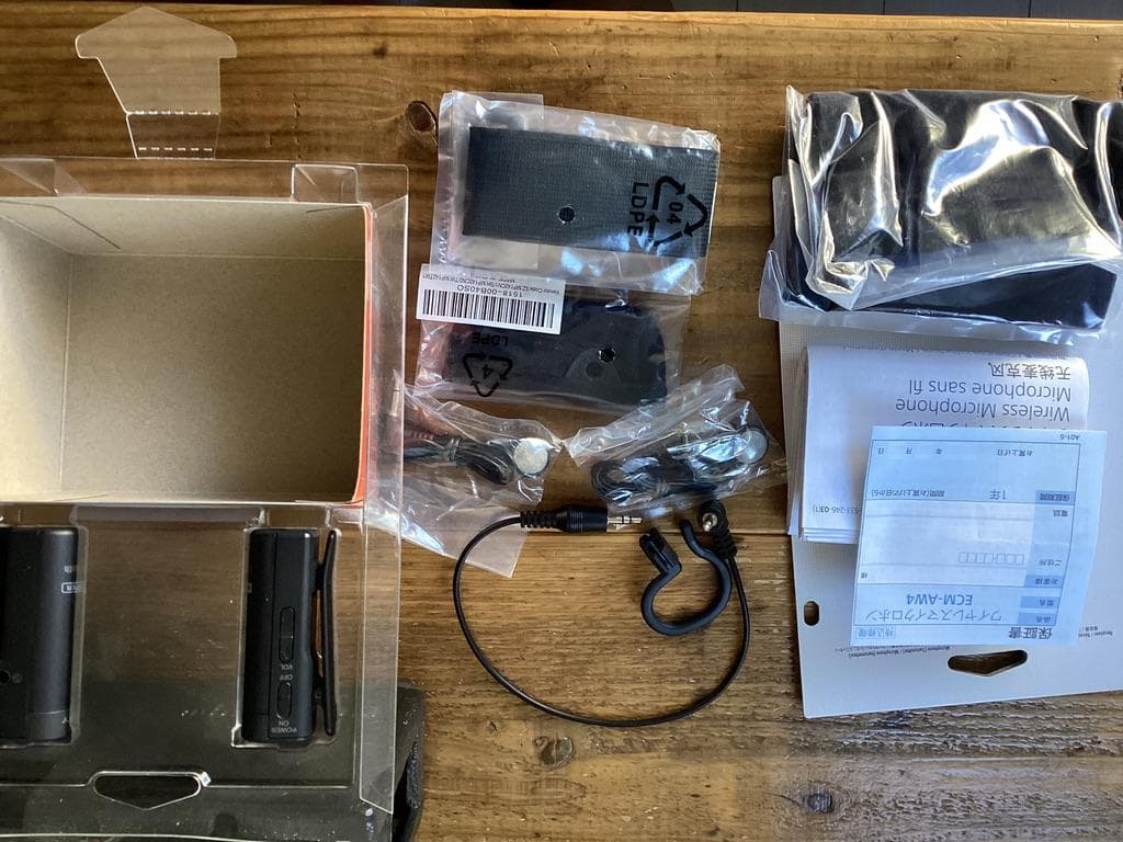 ★未使用/SONY/ソニー/ECM-AW4/ワイヤレスマイクロホン/付属品完備