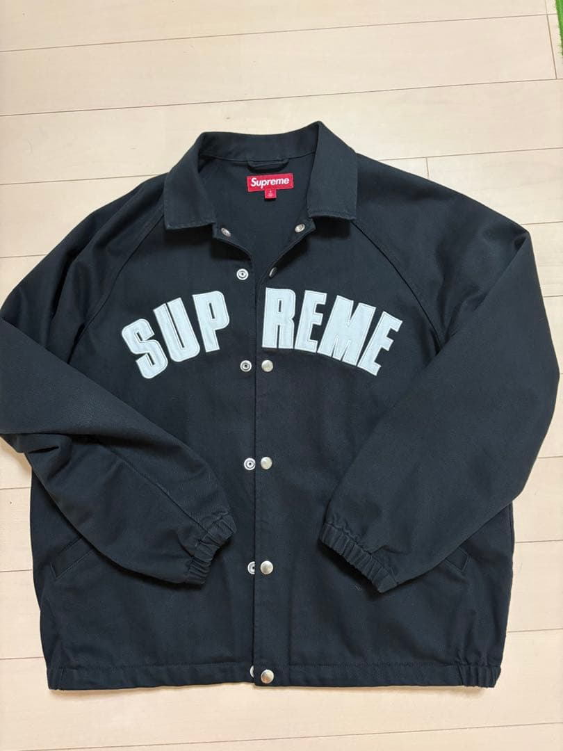 supreme シュプリーム コーチジャケット　デニム　ブラックSサイズ