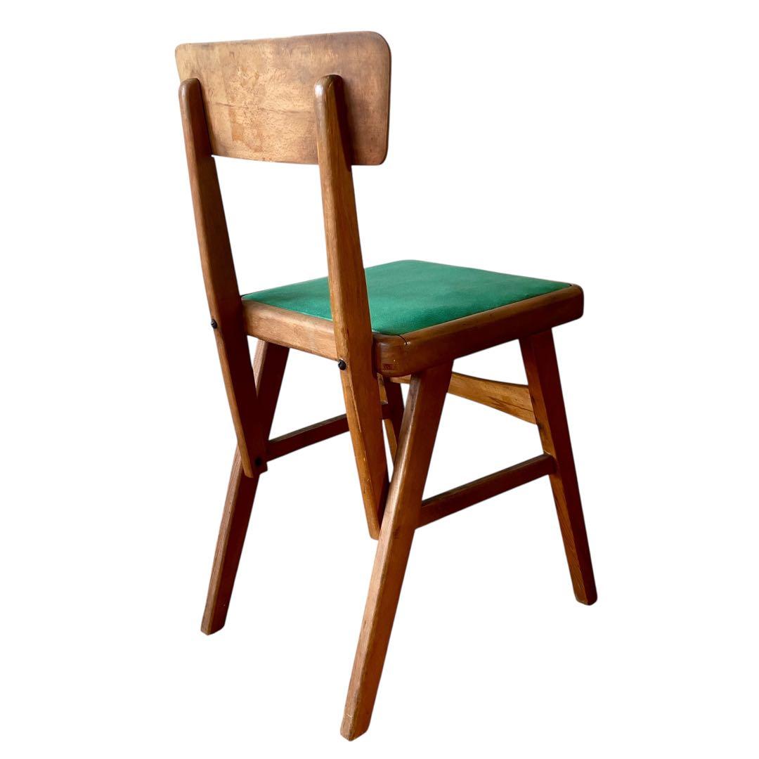 【希少】オールドマルニ ダイニングチェア 木製 椅子 ビンテージ 古道具