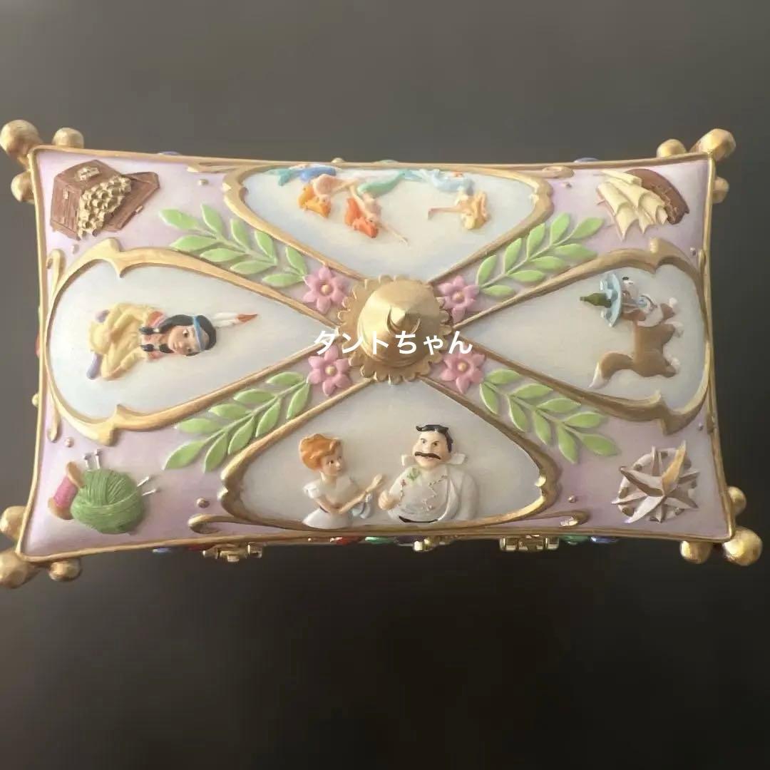 Disney ピーターパン ティンカーベル オルゴール　宝石箱　置物　陶器