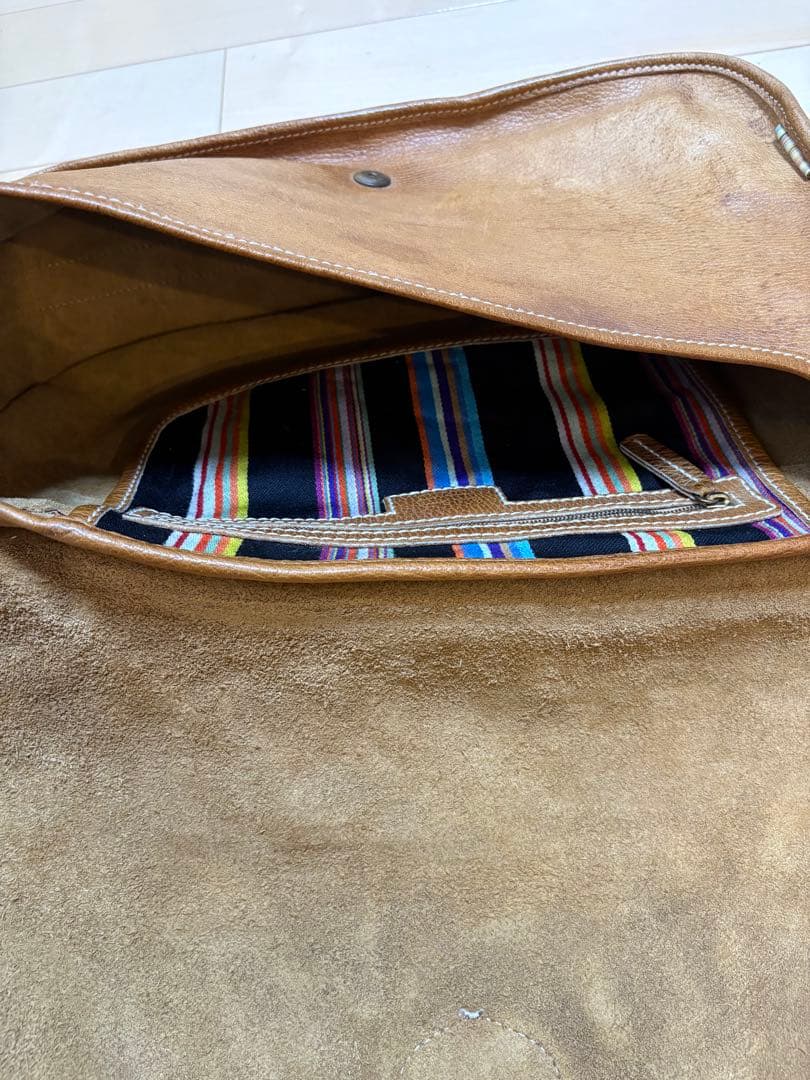 ◆Vntage◆Paul Smith◆メッセンジャーバッグ◆うす茶◆本革