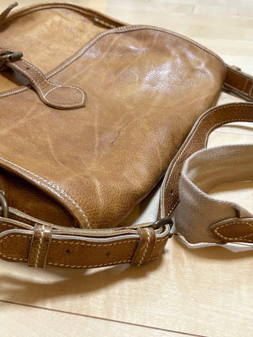 ◆Vntage◆Paul Smith◆メッセンジャーバッグ◆うす茶◆本革