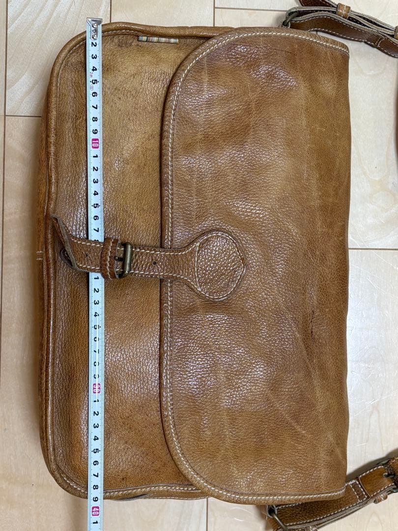 ◆Vntage◆Paul Smith◆メッセンジャーバッグ◆うす茶◆本革