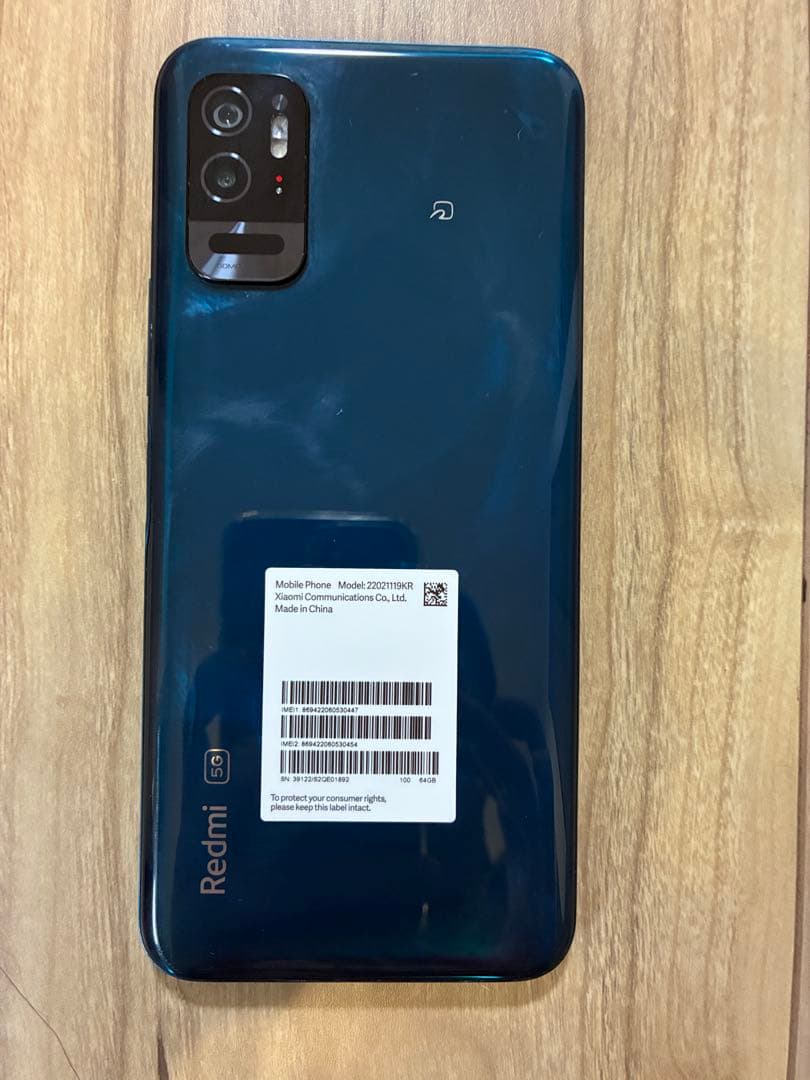 スマートフォン本体 Redmi Note 10T 64GB