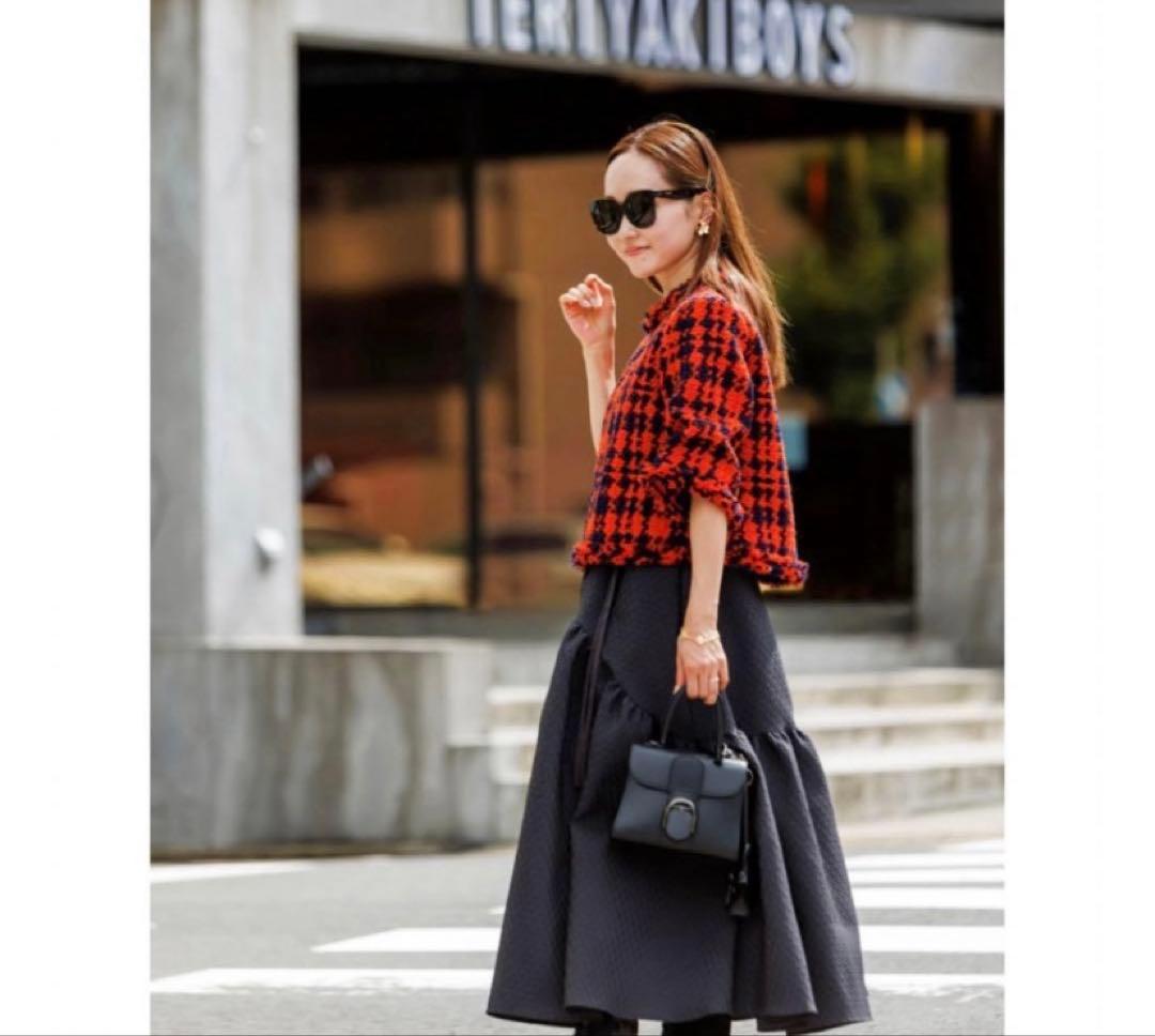 saaa　bluelea ブルレア　ジャガードスカート　38