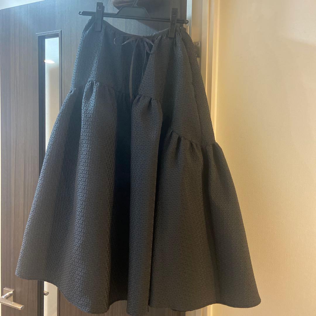 saaa　bluelea ブルレア　ジャガードスカート　38