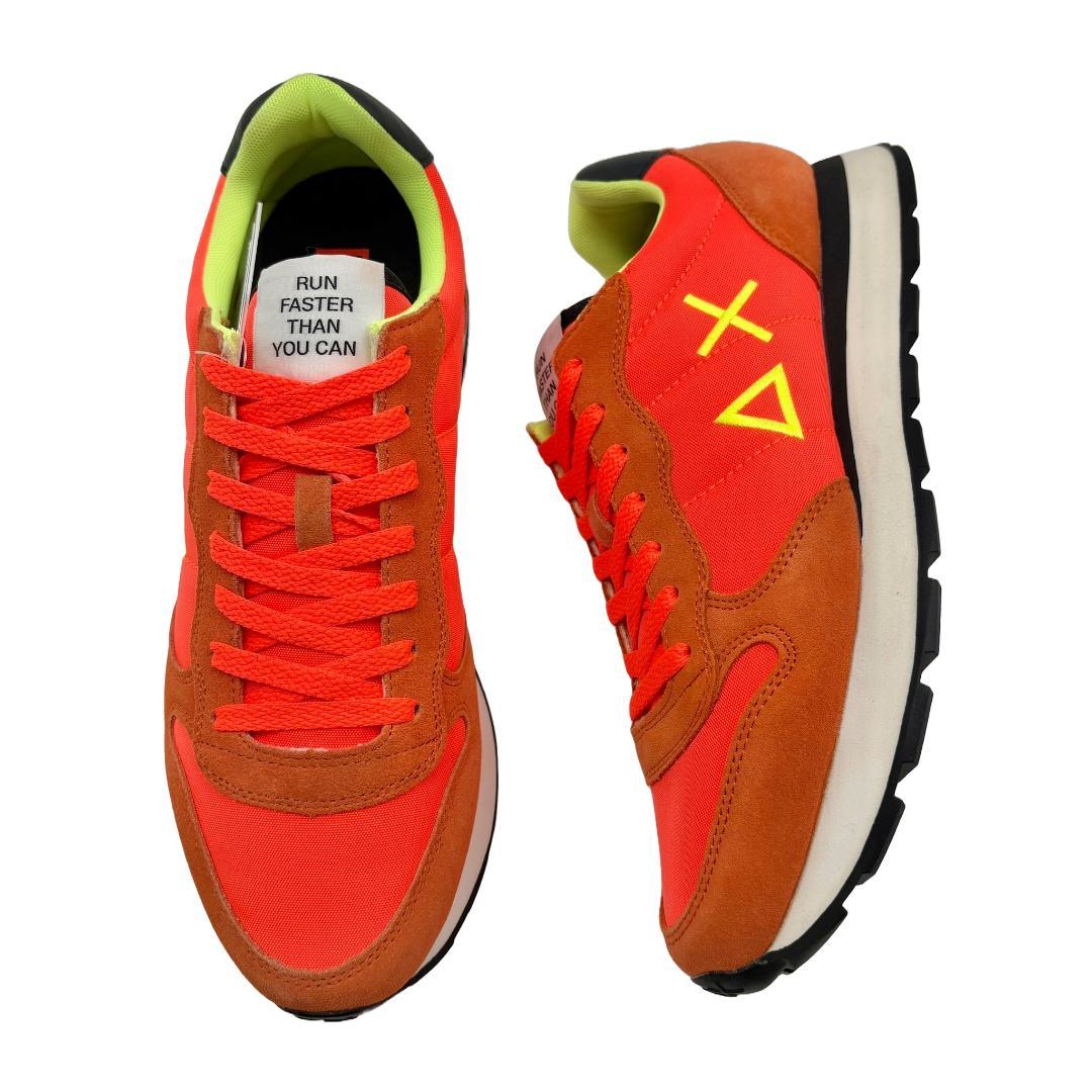 新品■SUN 68 △× ロゴスニーカー■オレンジ Z101-34