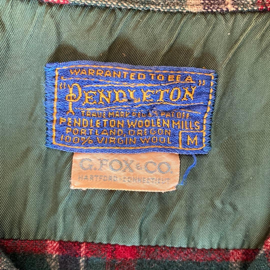 60s Pendleton ペンドルトン オープンカラー ボードシャツ usa製
