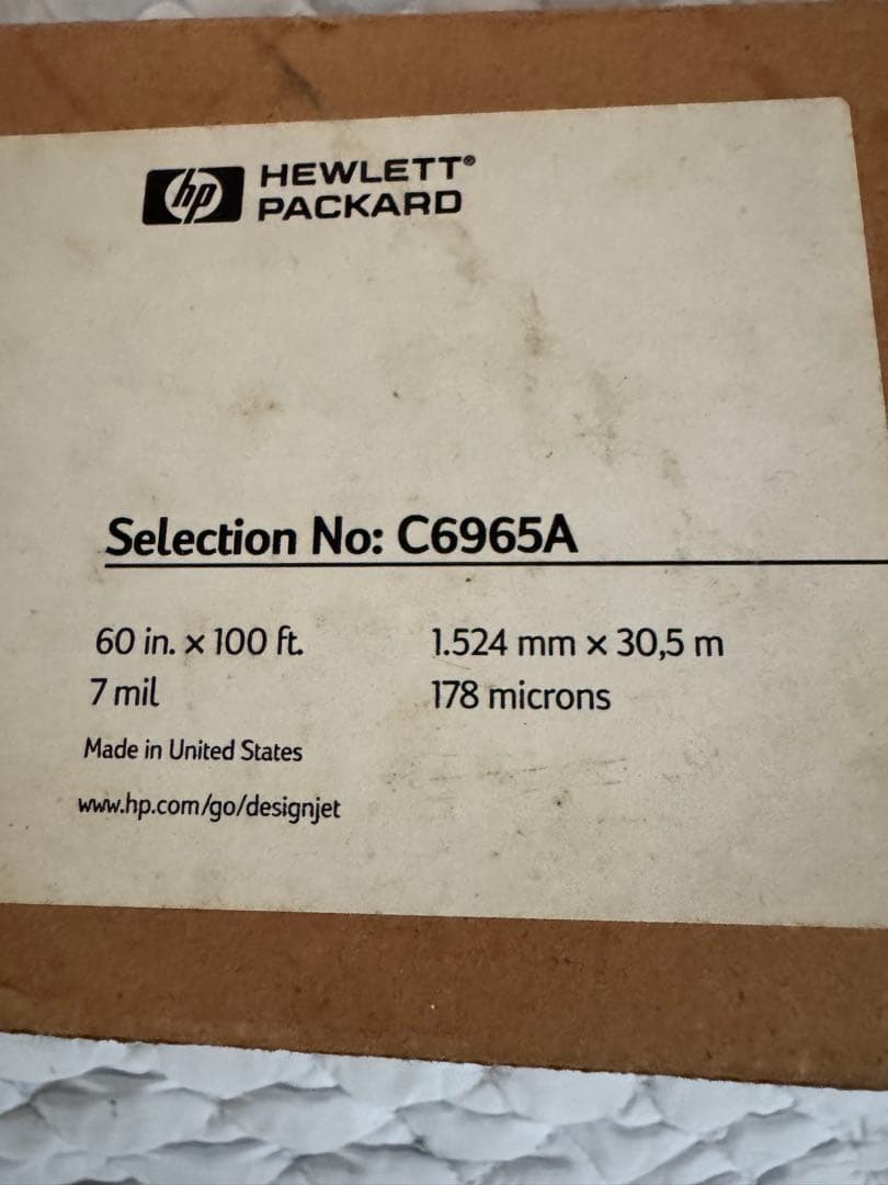 Hp heavyweight coated HP 光沢 用紙　60’ 4本セット