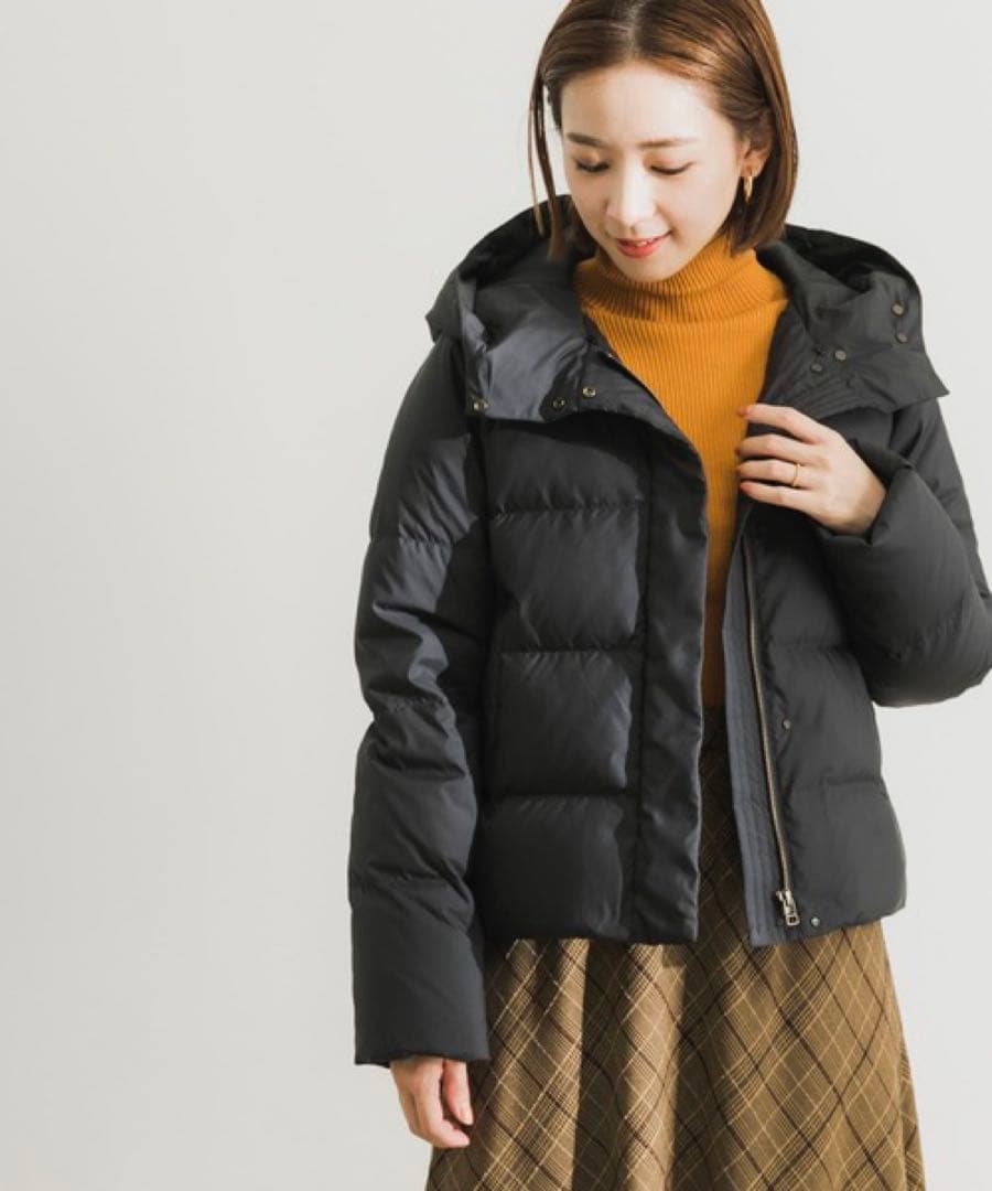 アーバンリサーチ　2way　ラビットフードファーダウンジャケット　ネイビーM