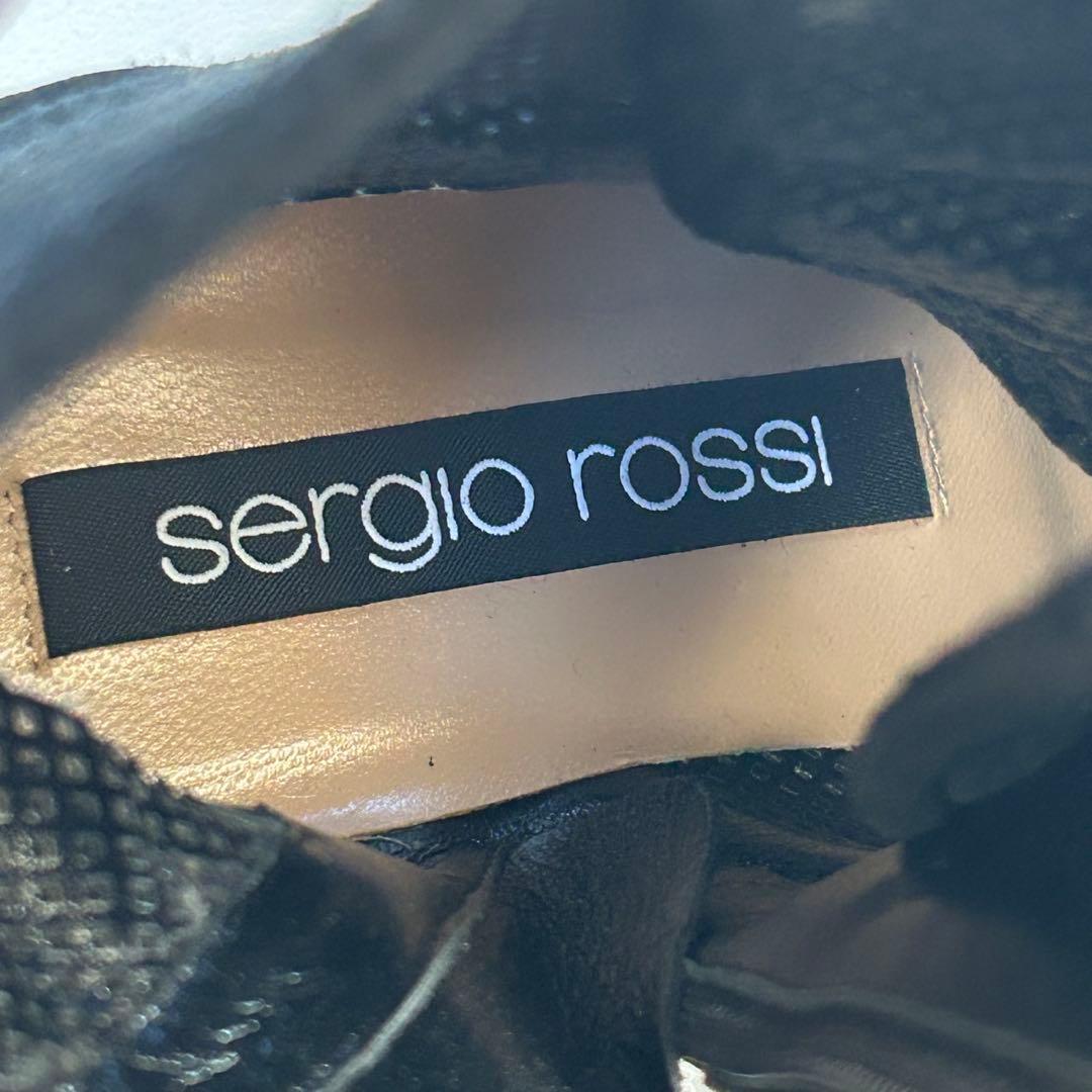 極美品✨セルジオロッシ バイカープリンス レースアップブーツ 黒 36 1/2