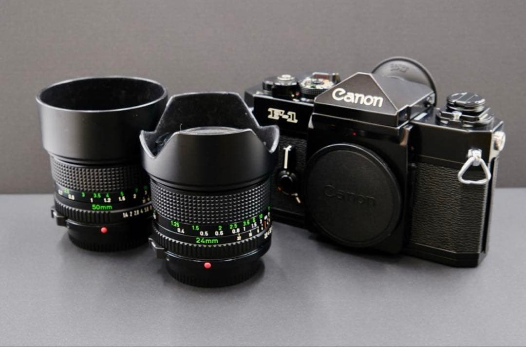 Canon F-1後期 New FD 50mm f1.4+24mm f2.8