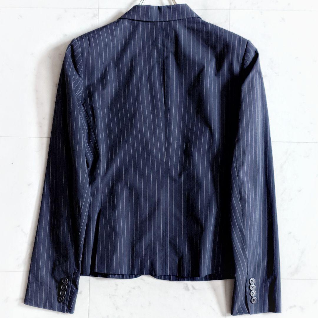 美品【大きいサイズ11】ラルフローレン ストライプ パンツスーツ セットアップ