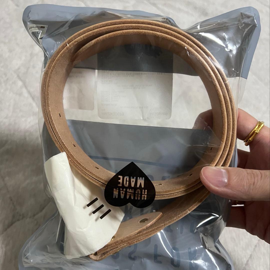 Human Madeハートレザーベルト GOLD 新品　M
