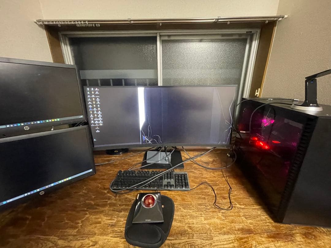 ジャンク HP Z38c 37.5型 曲面モニター 液晶割れ