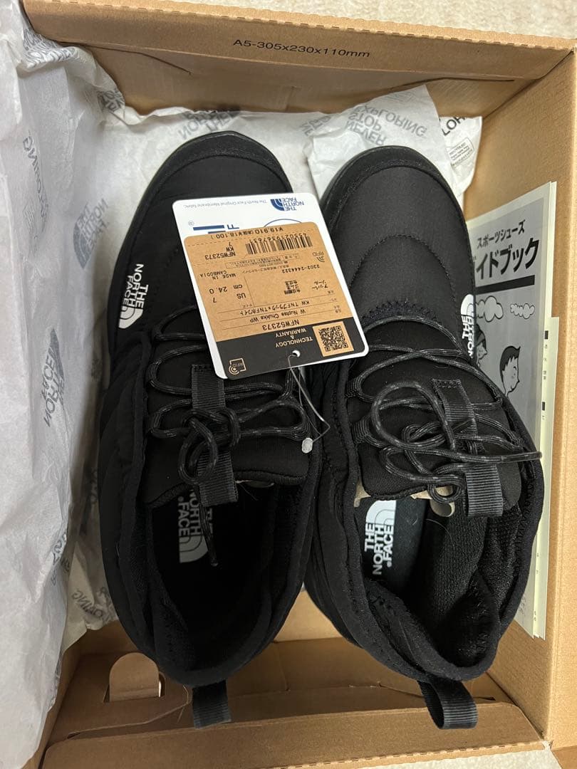 ザ・ノースフェイス　ウィメンズ　ヌプシ チャッカ　TNFブラック