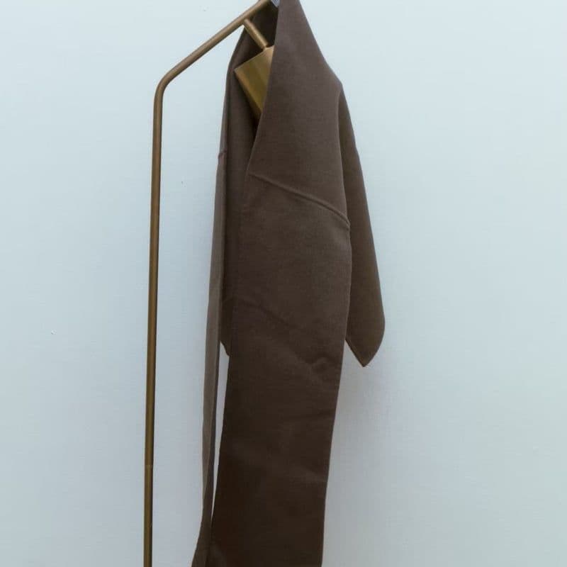 decollte accessory　ウールリバー　ストール　カーキブラウン