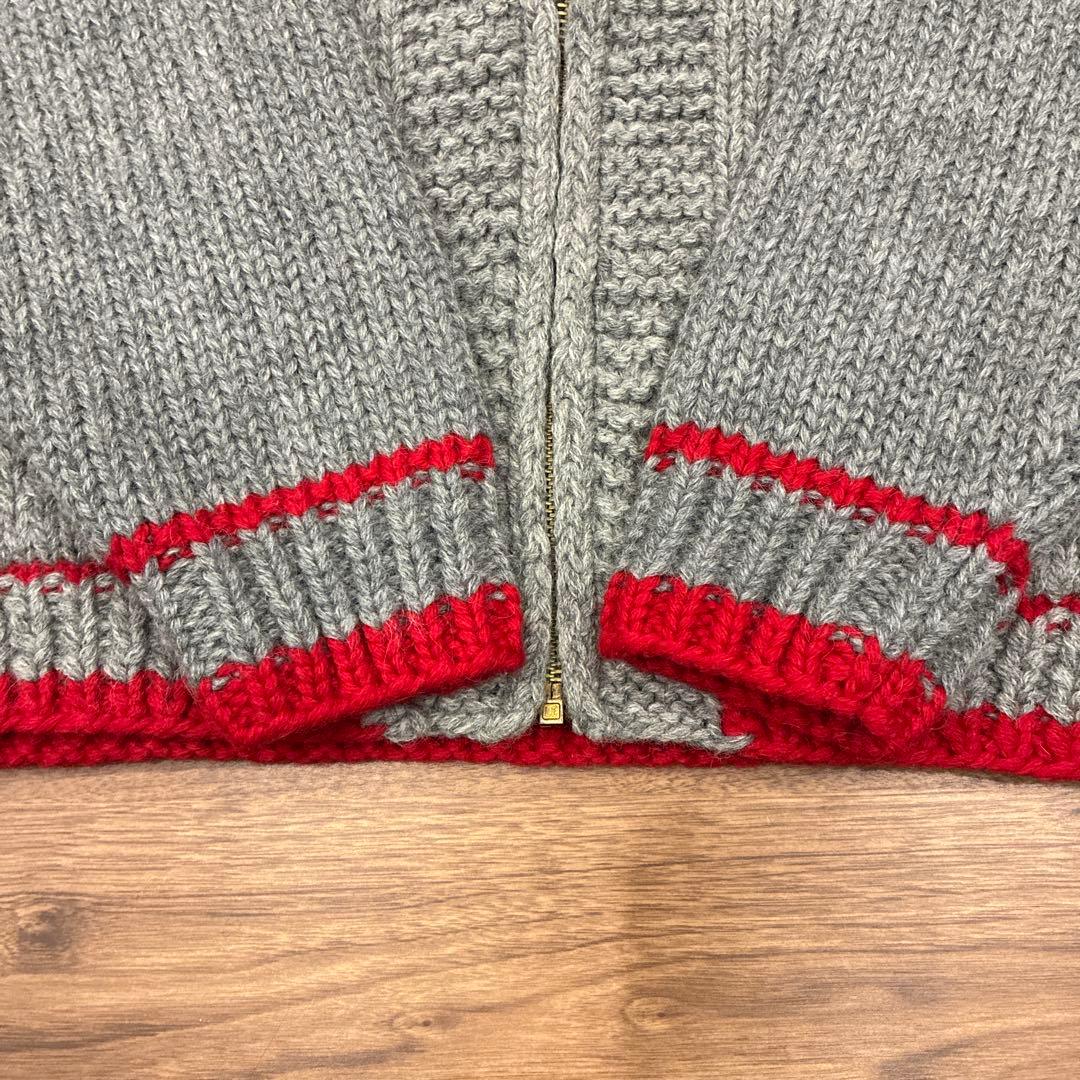 50s〜60s ビンテージ カウチン カウボーイ柄 Lサイズ