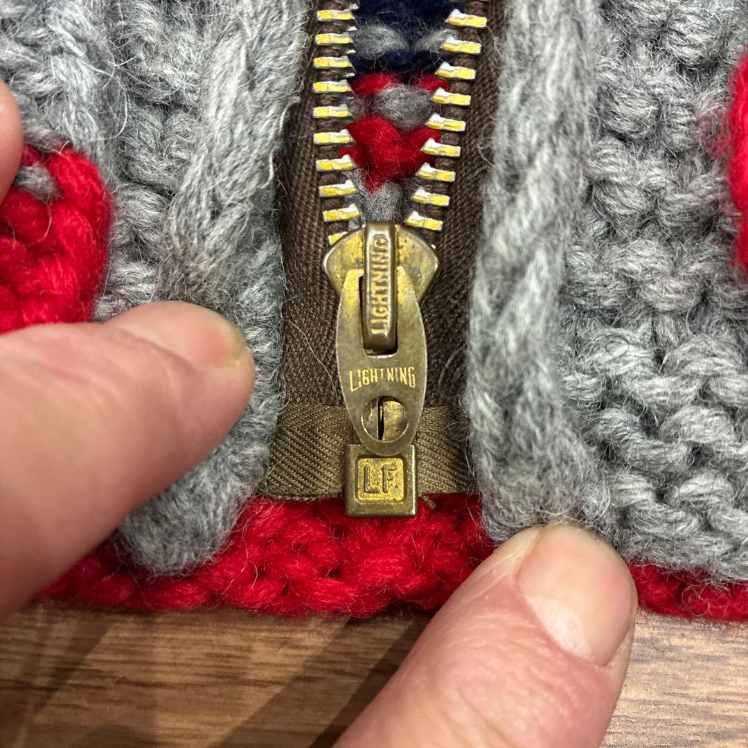 50s〜60s ビンテージ カウチン カウボーイ柄 Lサイズ