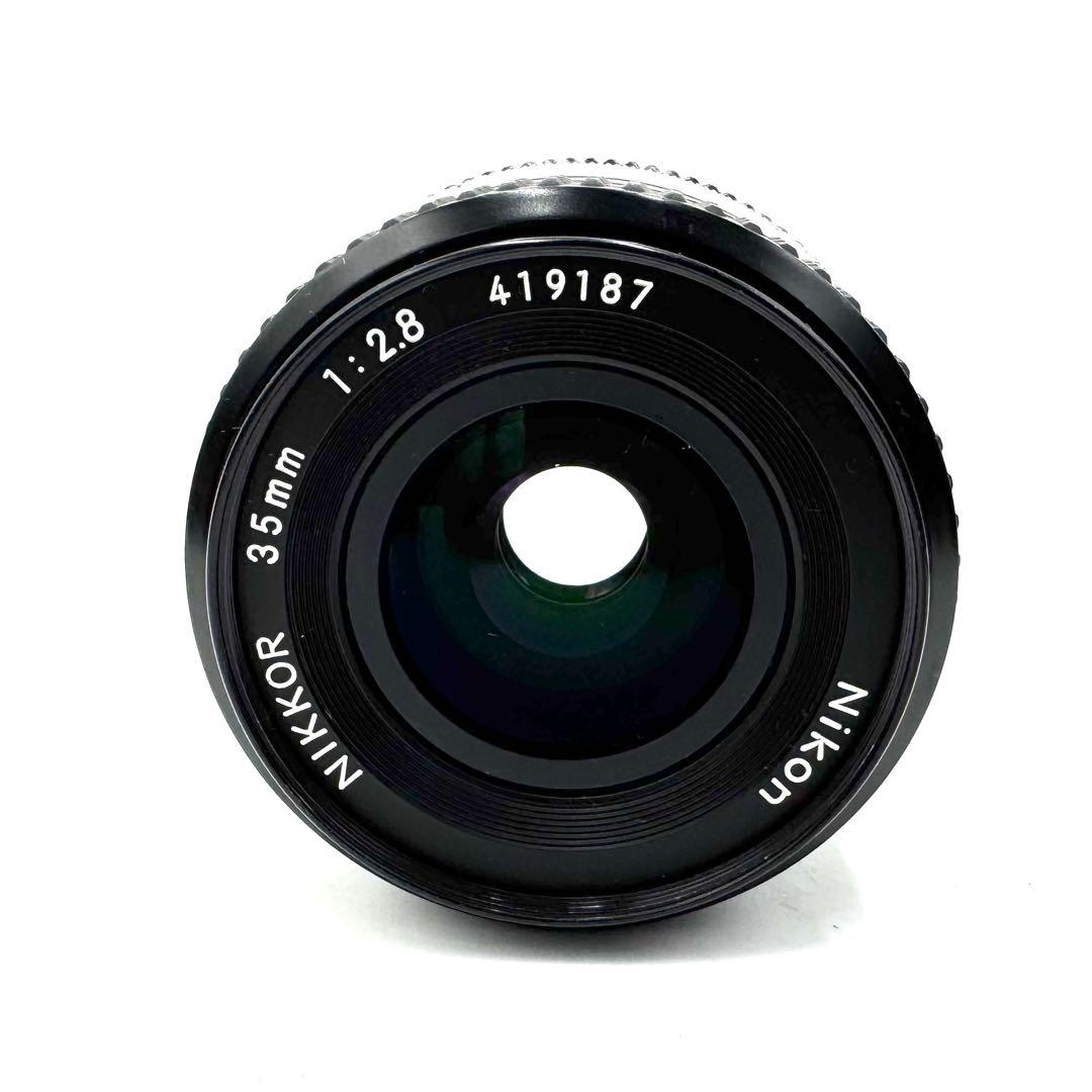 動作良好 NIKONニコン Ai 35mm F2.8 マニュアル 単焦点レンズ