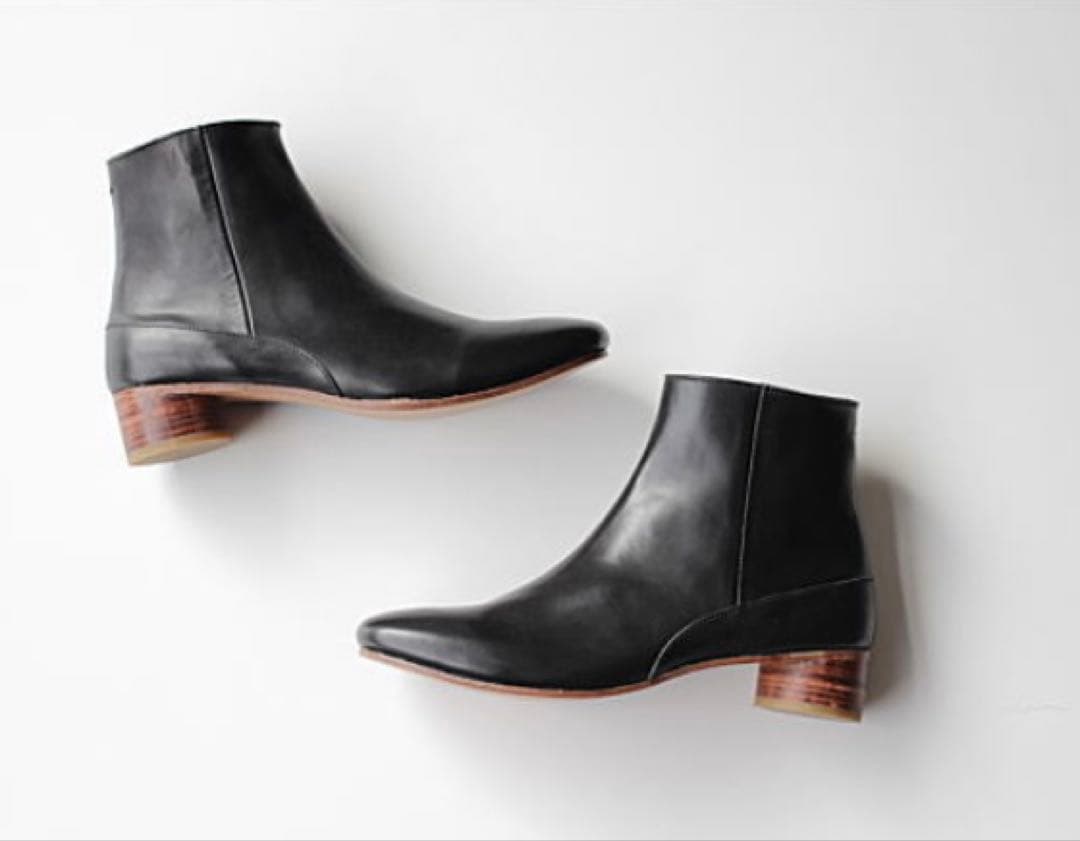hcubuch ショートブーツ ブラック 本革