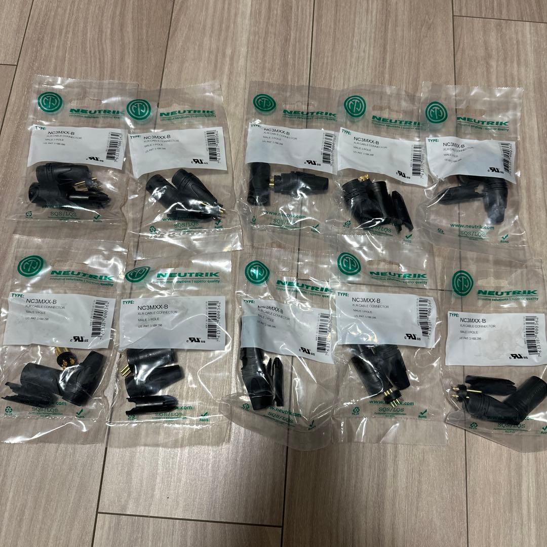 NEUTRIK NC3MXX-B XLRコネクタ 10個セット