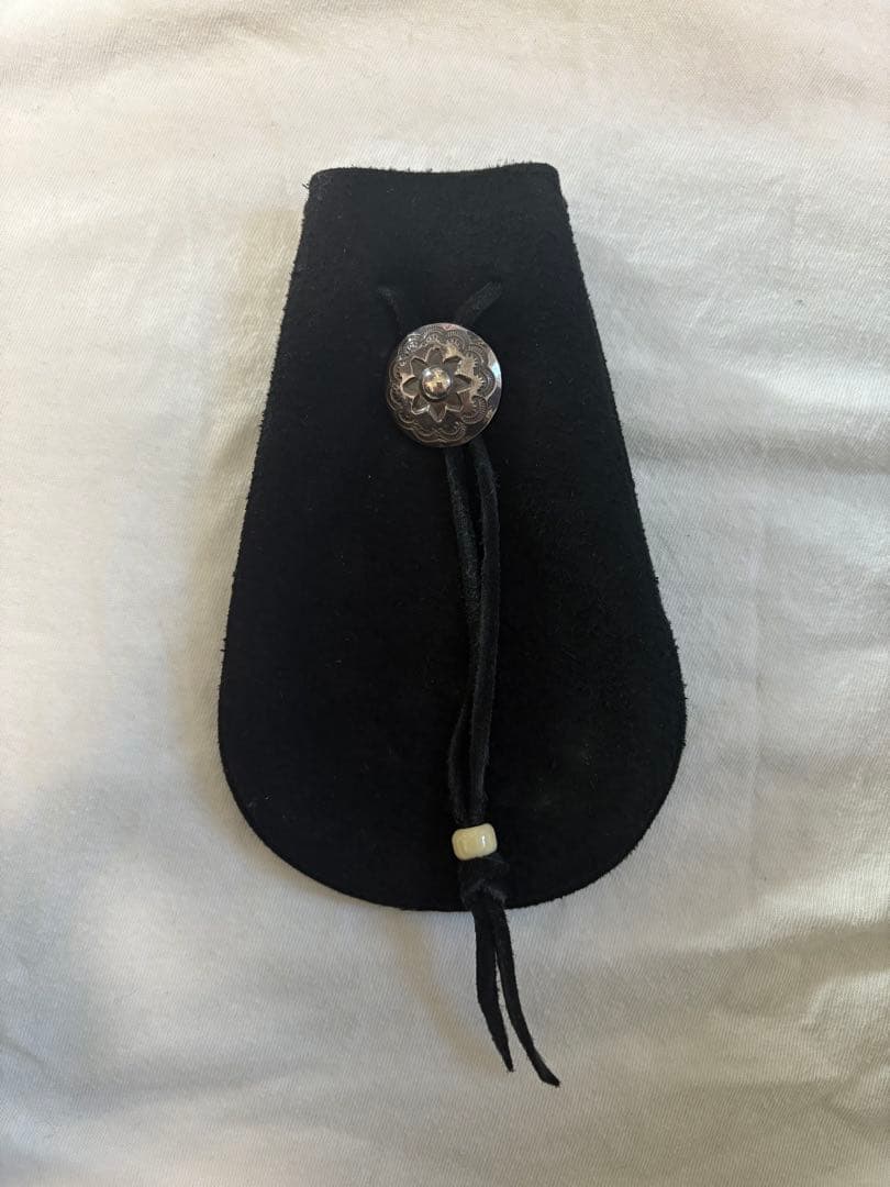 goro's ゴローズ シルバーコンチョ付 巾着ポーチ M