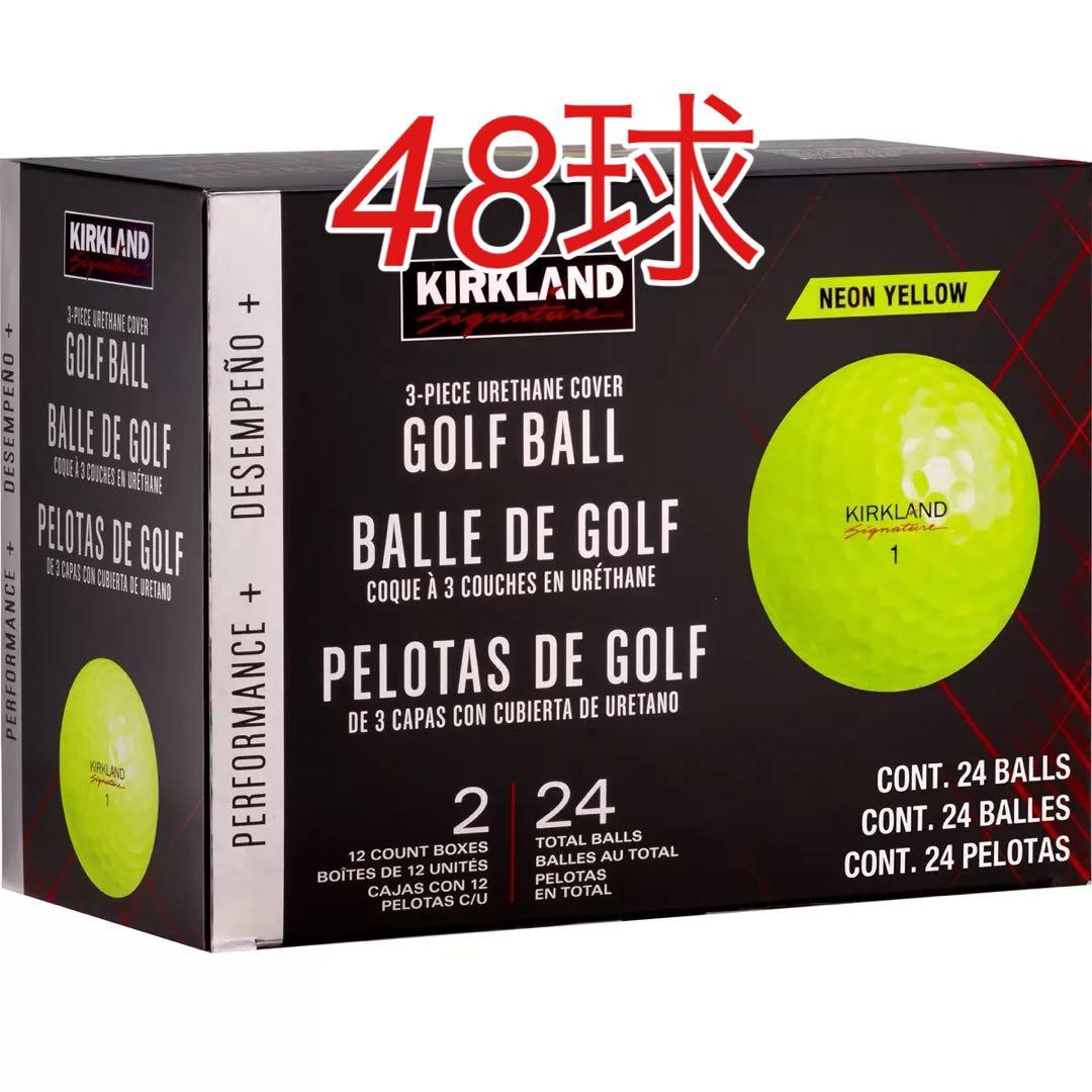 【新品】カークランドシグネチャー ゴルフボール イエロー 48球
