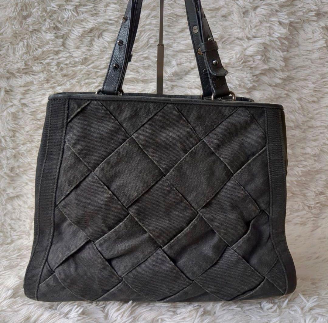 ディーゼル DIESEL デニムトートバッグ 2WAY スタッズ マキシイントレ