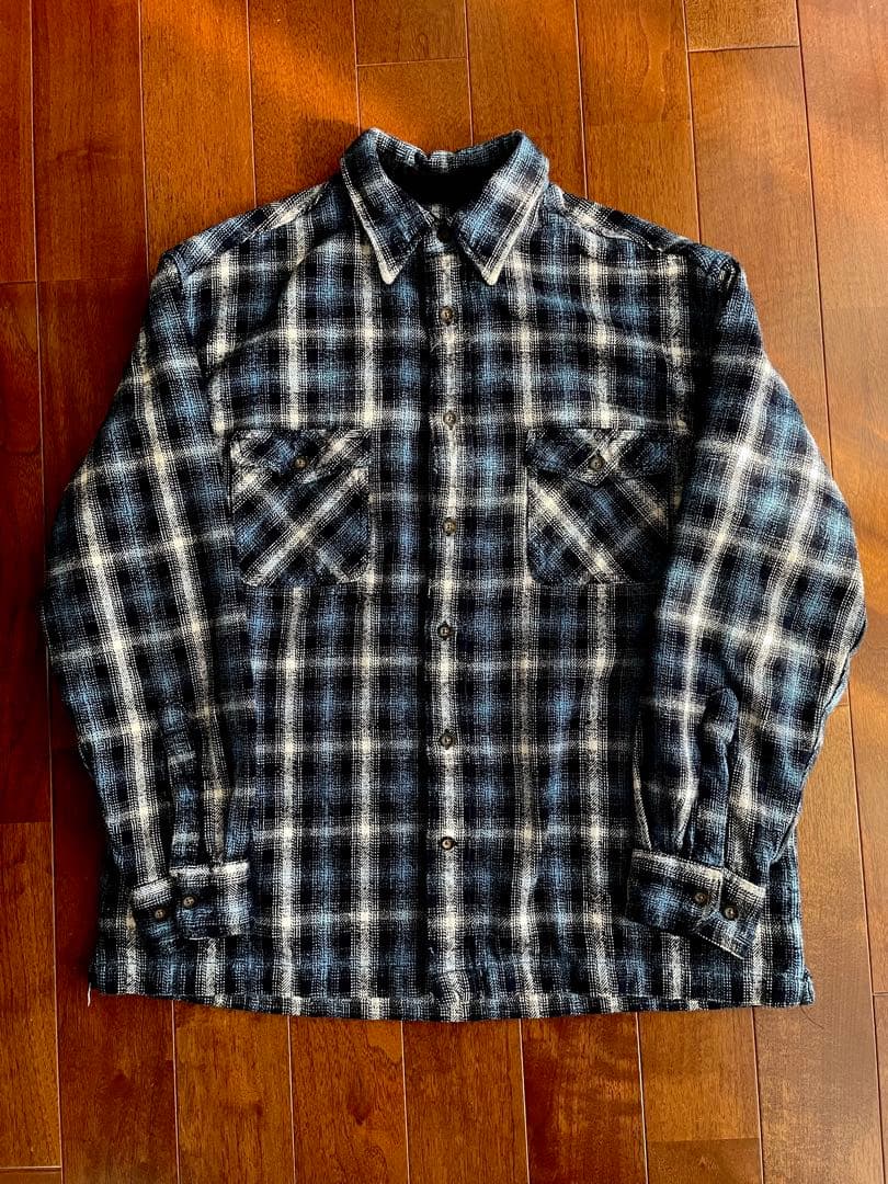 トップス ST JOHN'S BAY OMBRE CHECK FLANNEL SHIRT