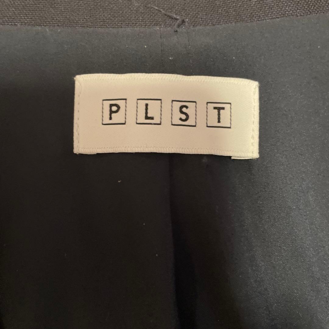 【美品】PLST ネイビー ダブルボタン テーラードジャケット　セットアップ