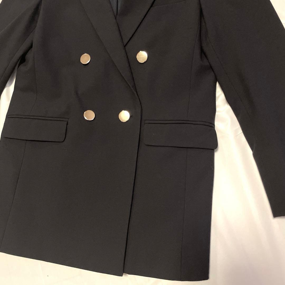 【美品】PLST ネイビー ダブルボタン テーラードジャケット　セットアップ