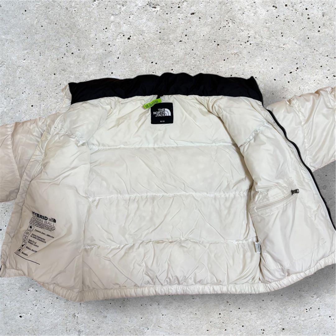 ノースフェイス HYBRID DOWN BALL レディースM 90 白黒