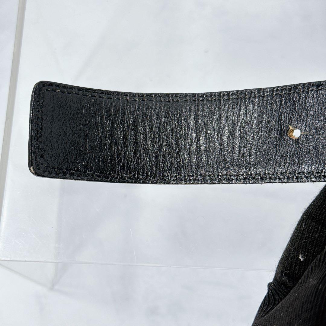 YVES SAINT LAURENT　サンローラン ベルト クロコ 革張り 美品