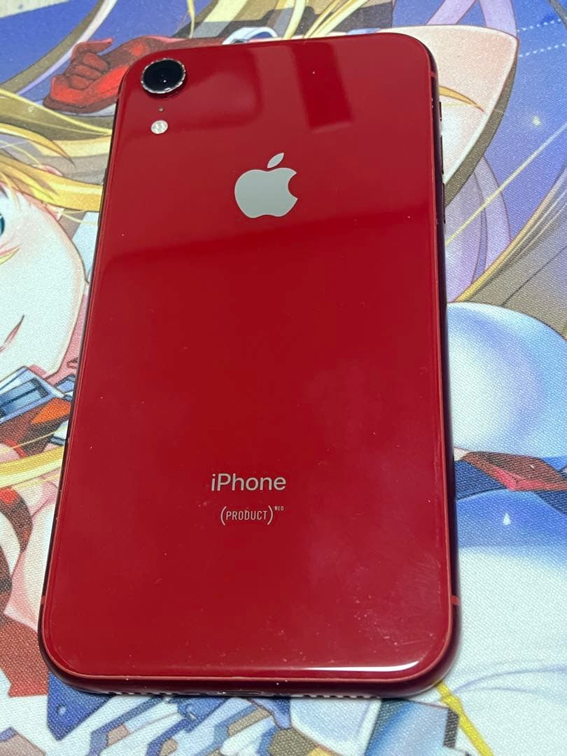 iPhone XR 64GB レッド au SIMロック解除済み 初期化済み
