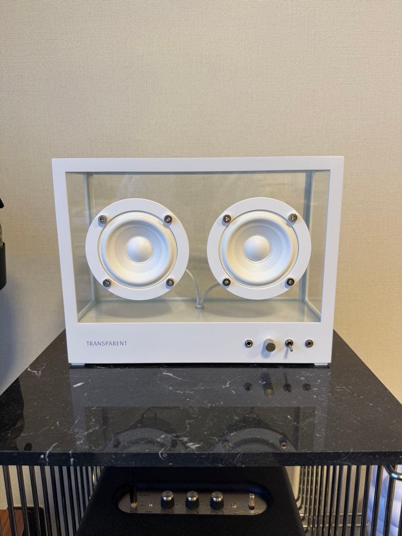 SMALL TRANSPARENT SPEAKER ホワイト