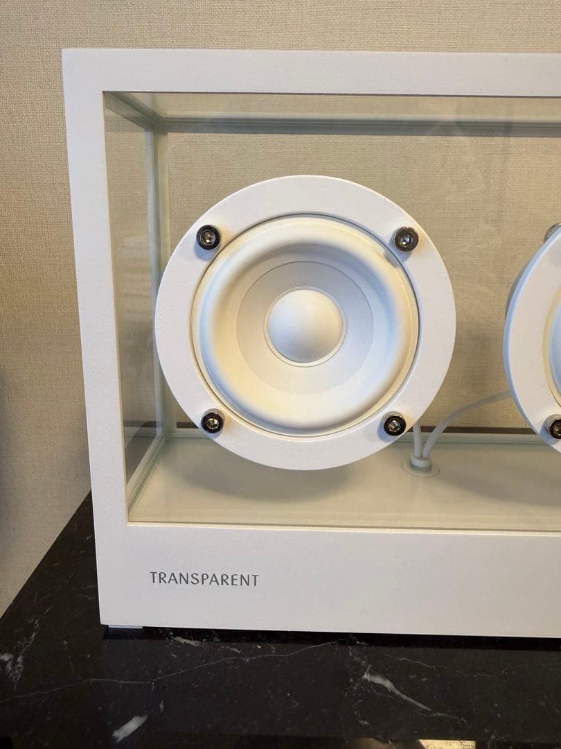 SMALL TRANSPARENT SPEAKER ホワイト