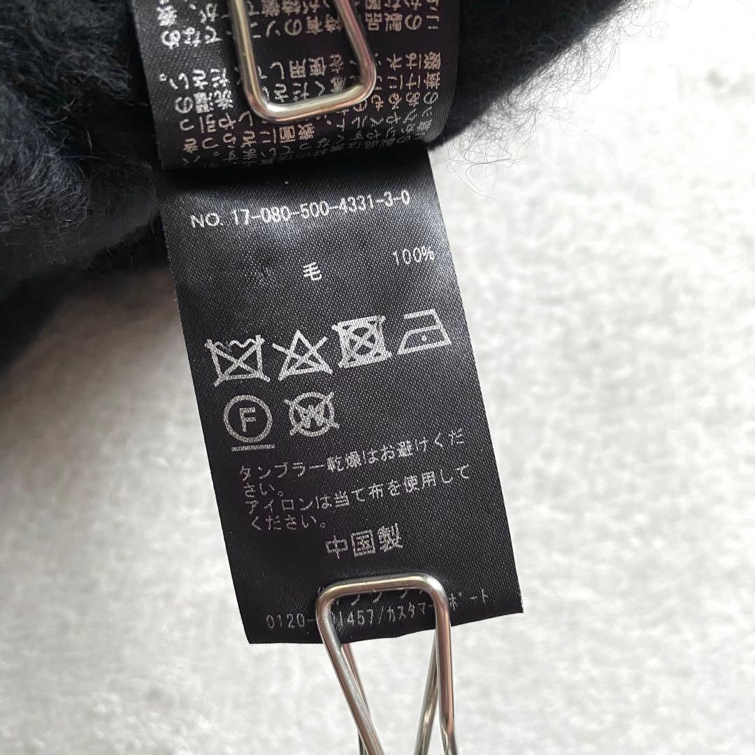 【美品✨】Deuxieme Classe ふわふわ　シャギーVネックニット　黒