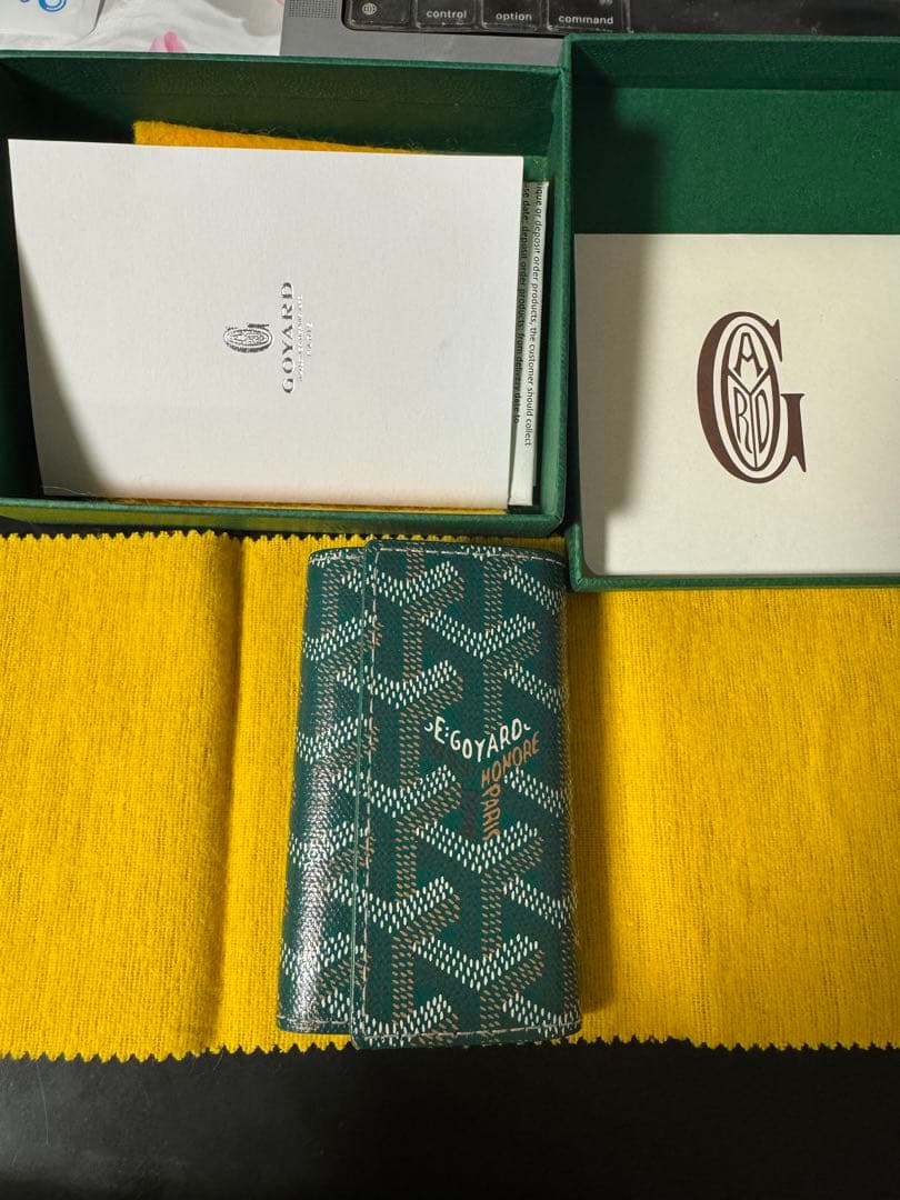 GOYARD ゴヤール キーケース Green 稀少色 美品 箱・証明書付