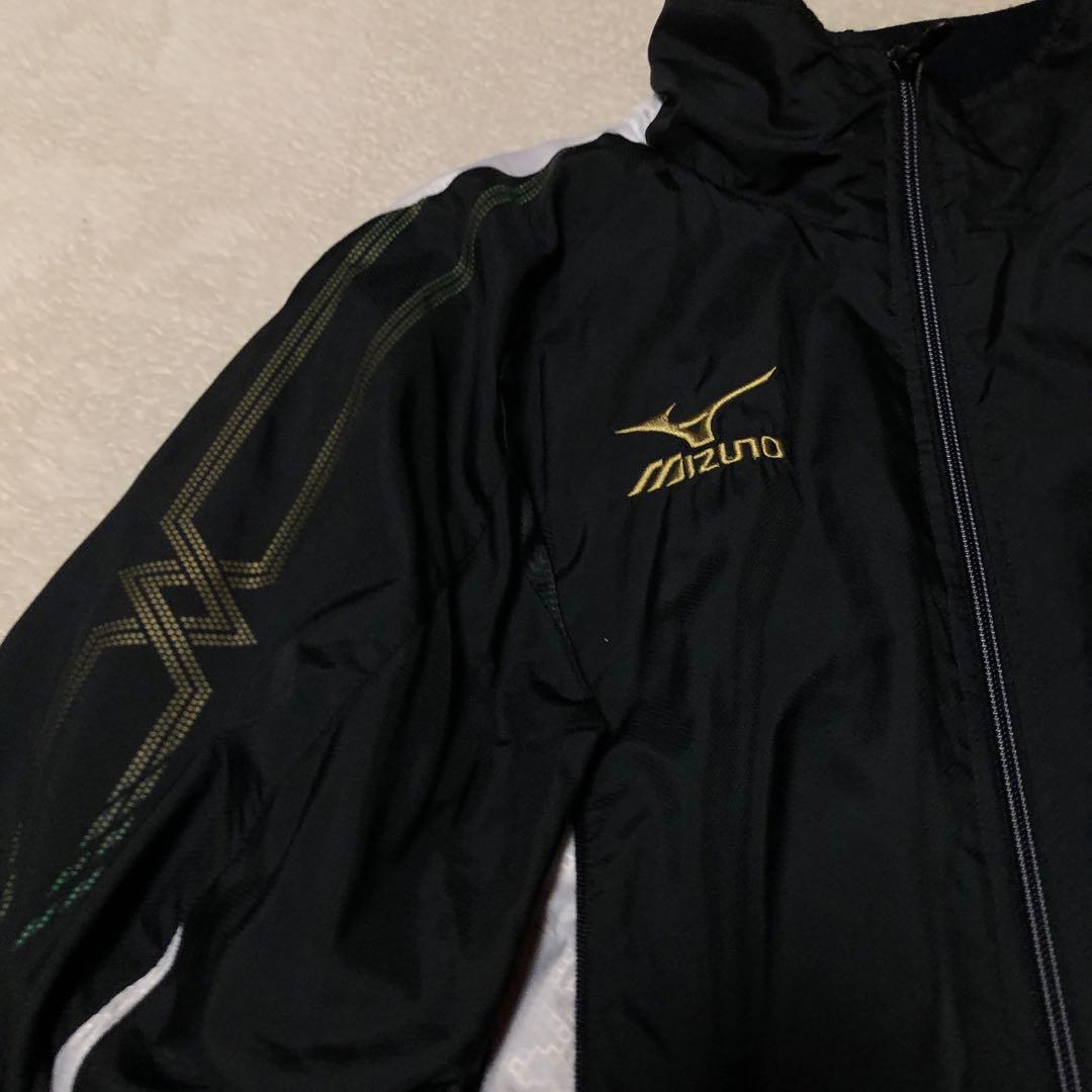良品　MIZUNO ミズノ　ブレスサーモ　ウインドブレーカー上下　ブラック　M