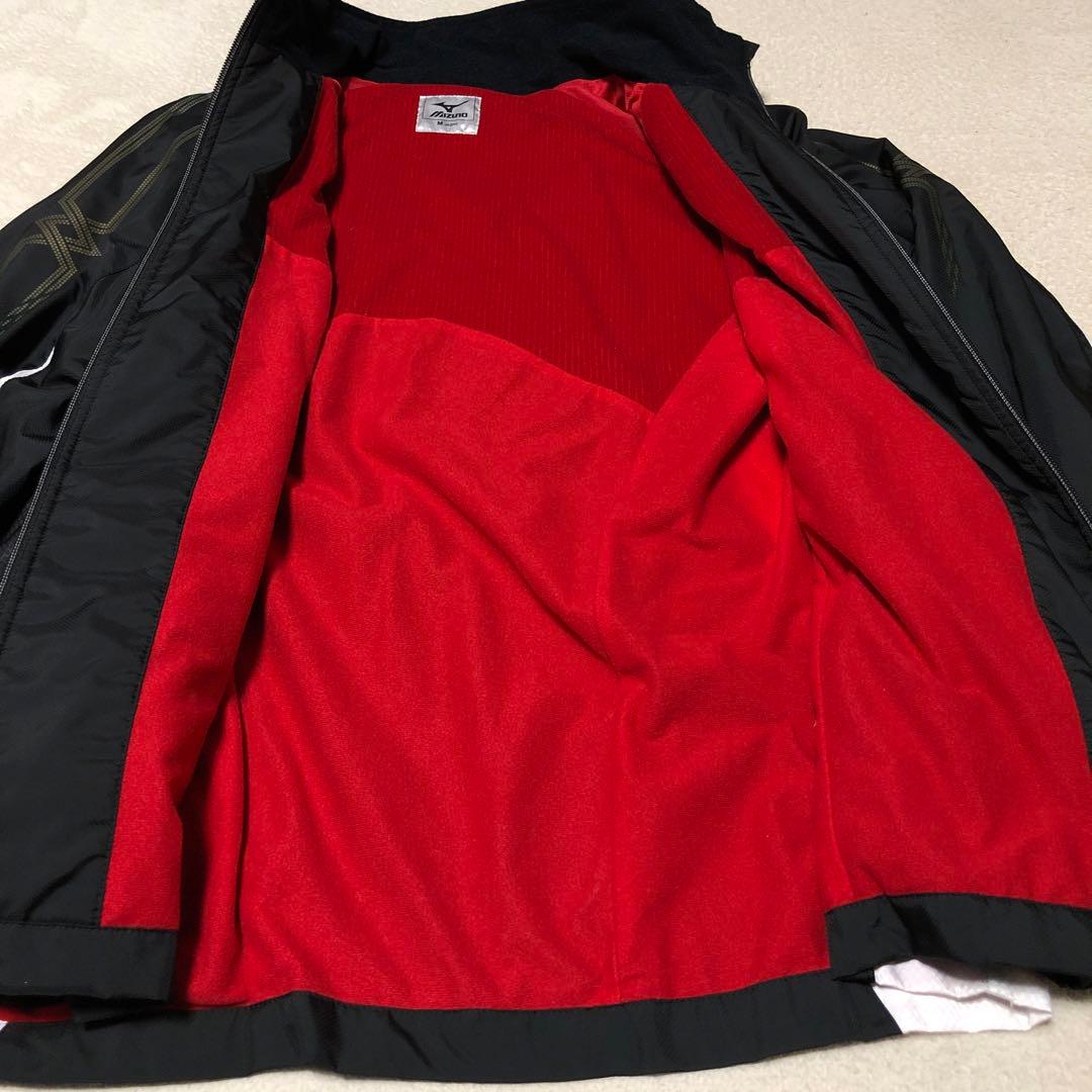 良品　MIZUNO ミズノ　ブレスサーモ　ウインドブレーカー上下　ブラック　M