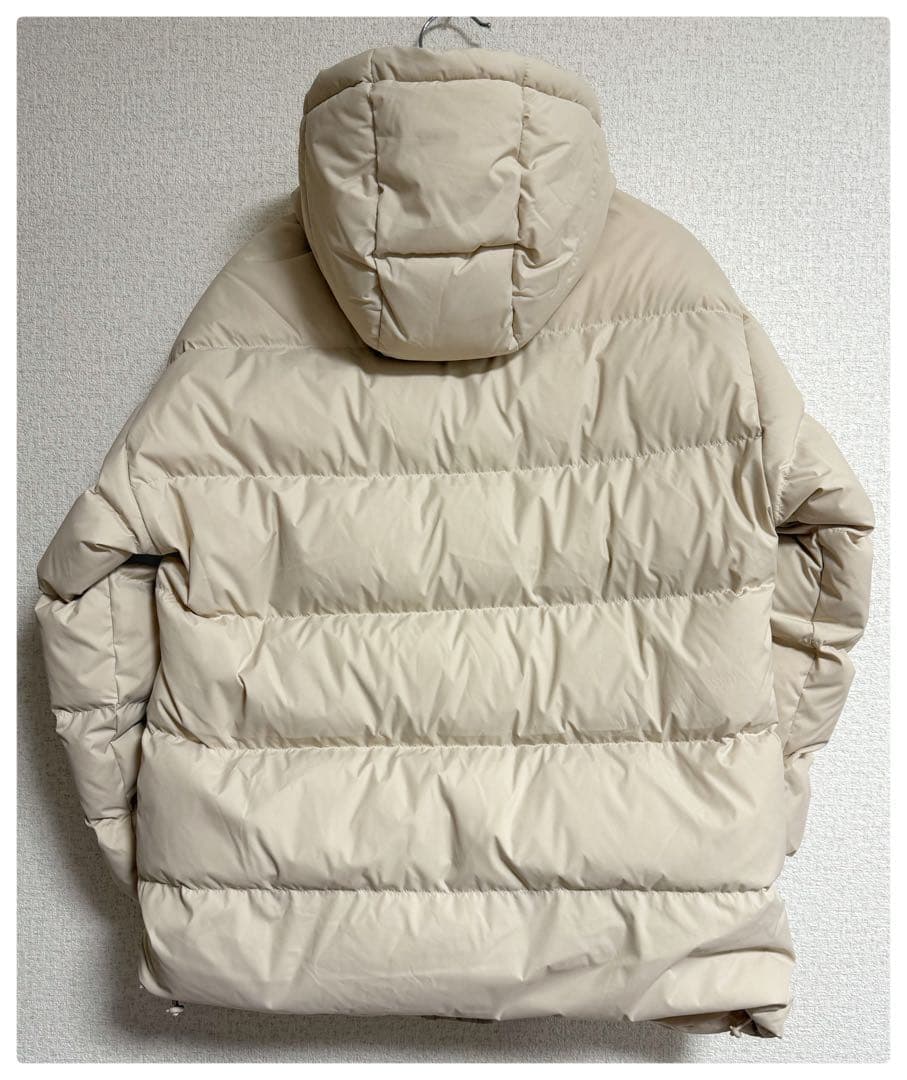 【 GAP】未使用品 フード付き ミッドダウンジャケット アイボリー