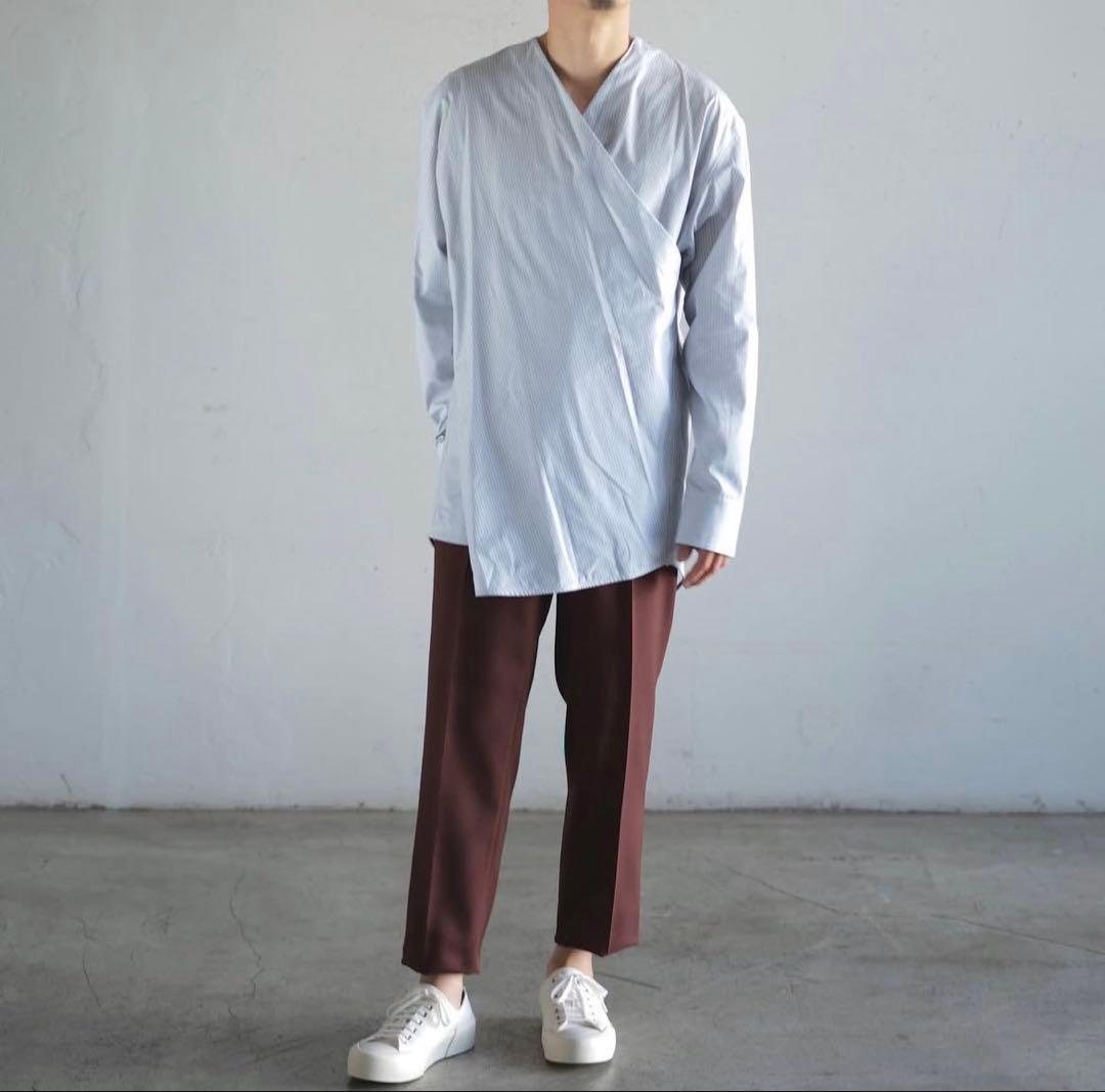 Jil Sander 23aw ノーカラーシャツ